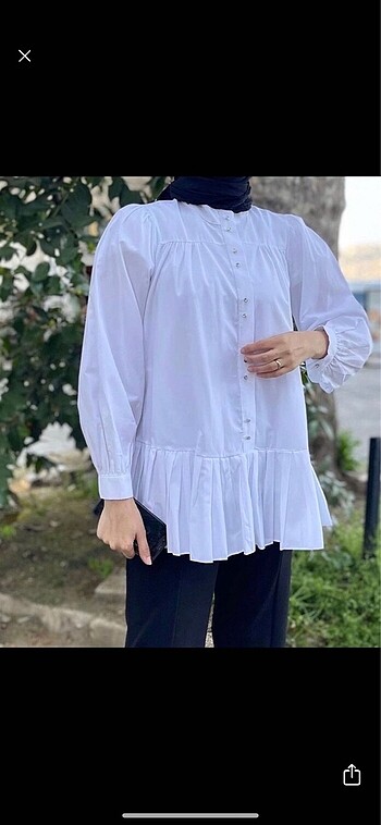 Taşlı poplin gömlek
