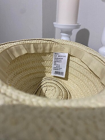 2-3 Yaş, 20 cm Beden Hasır şapka