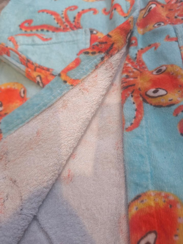 Renkli Baskılı Erkek Çocuk Bornozu - Görsel 2