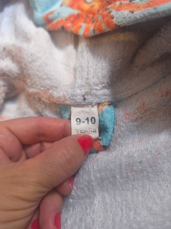 Renkli Baskılı Erkek Çocuk Bornozu - Görsel 3