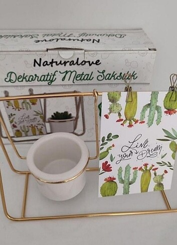 Beden Naturalove dekoratif metal saksılık