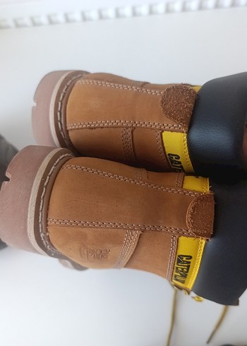 CAT Erkek Kahverengi Deri Outdoor Bot - Görsel 4