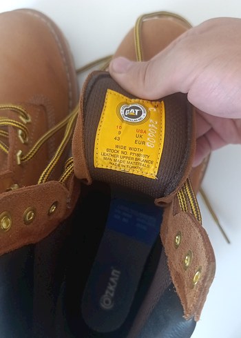 CAT Erkek Kahverengi Deri Outdoor Bot - Görsel 6