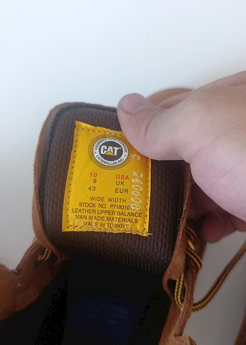 CAT Erkek Kahverengi Deri Outdoor Bot - Görsel 7