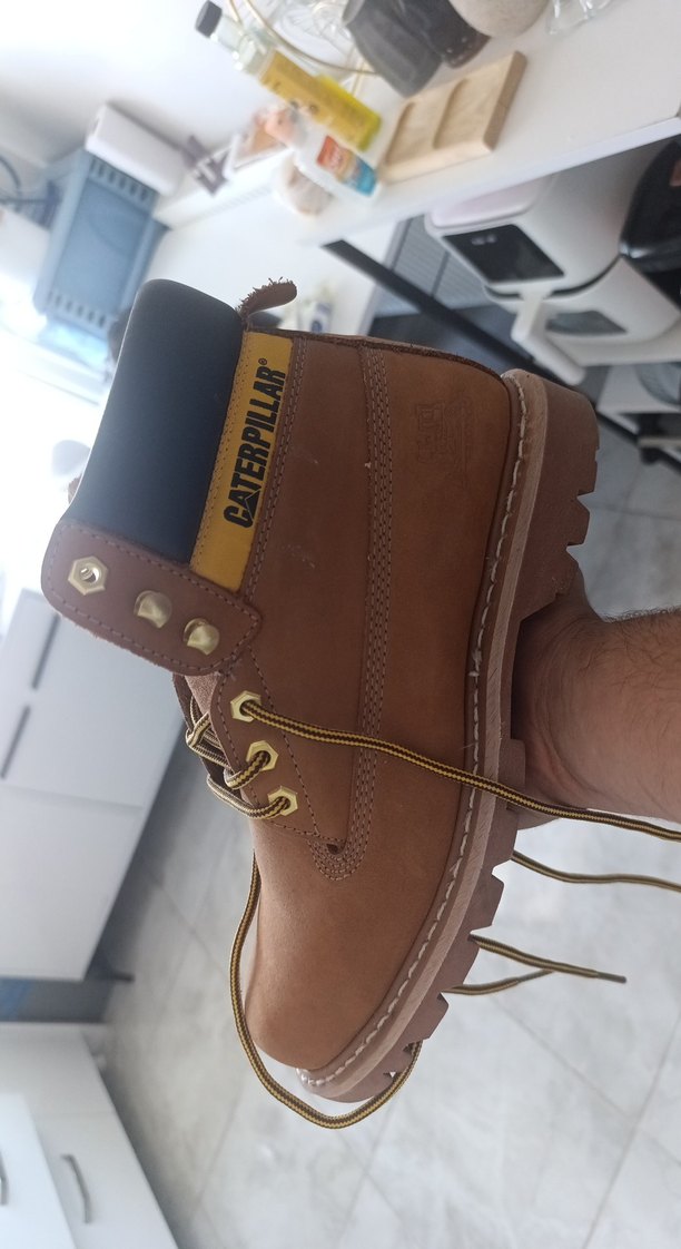 CAT Erkek Kahverengi Deri Outdoor Bot - Görsel 2