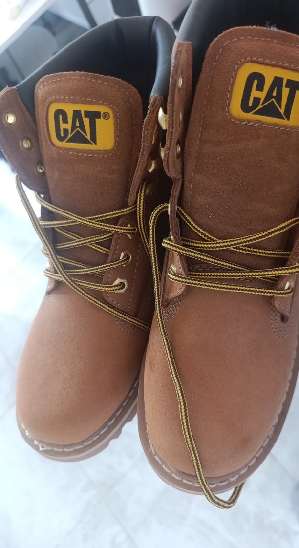 CAT Erkek Kahverengi Deri Outdoor Bot - Görsel 3