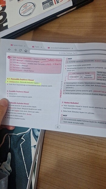  İndeks akademi 2025 tarih ders notu