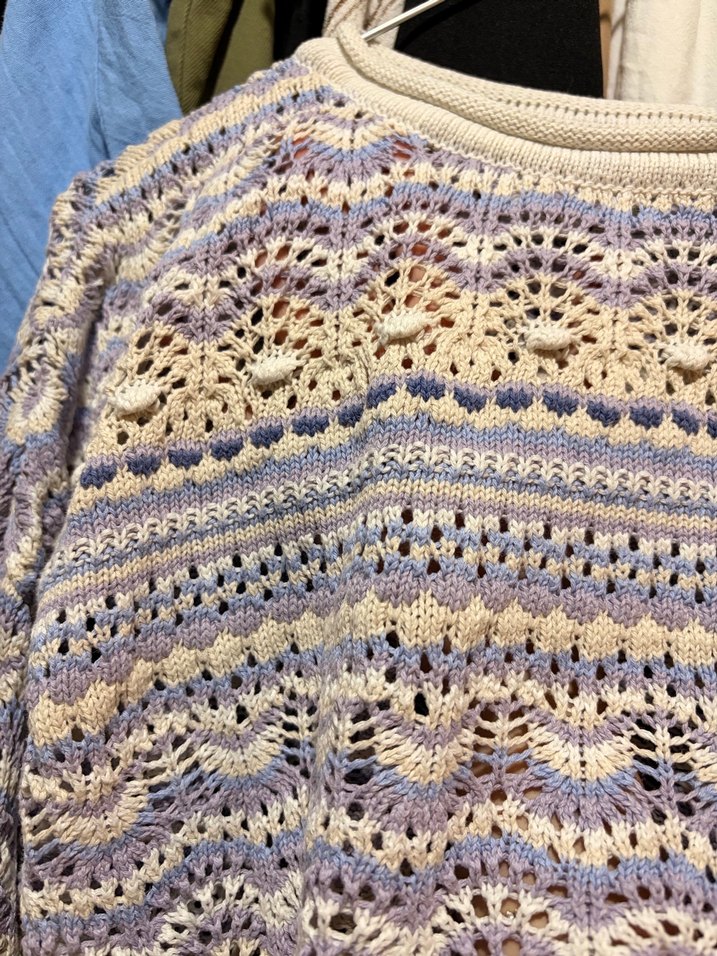 Mavi Bohem Örgü Kadın Kazak - Görsel 4