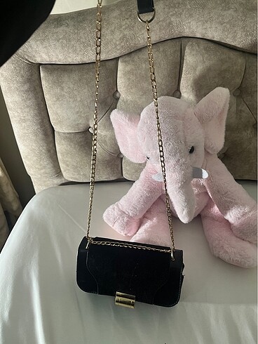 Siyah şık çanta - Görsel 5