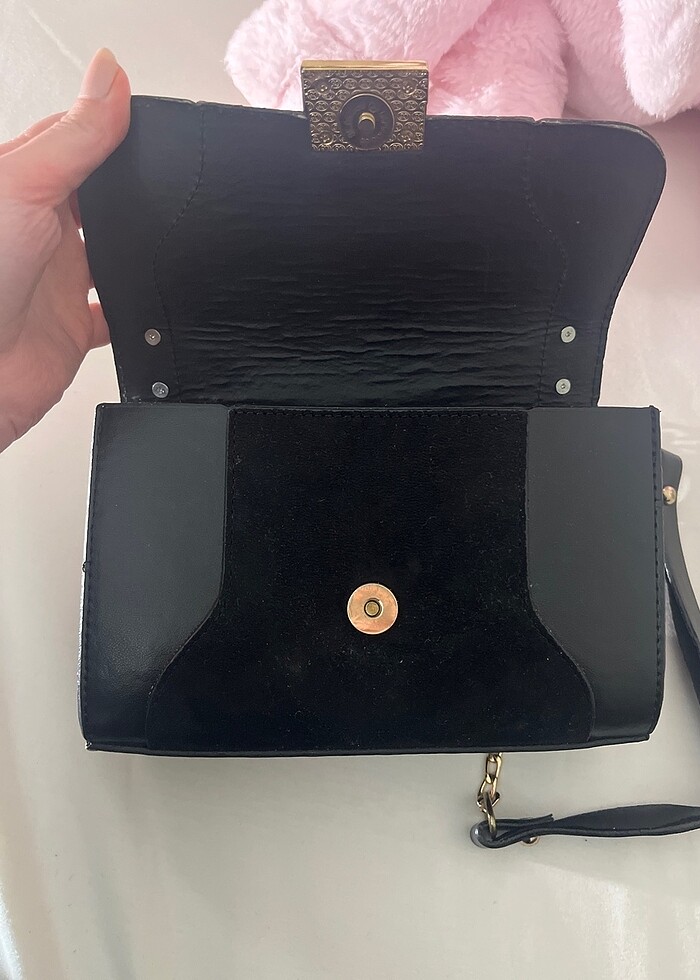 Siyah şık çanta - Görsel 3