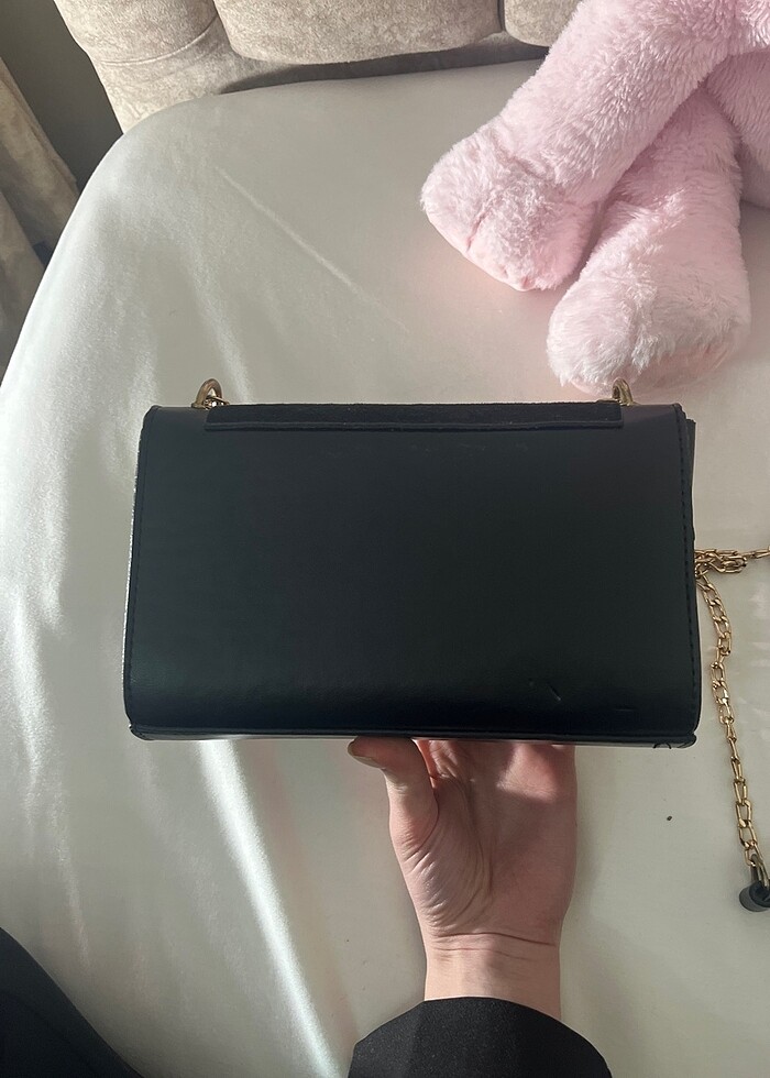 Siyah şık çanta - Görsel 4