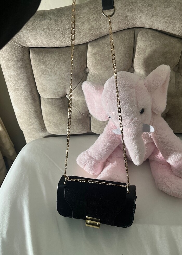 Siyah şık çanta - Görsel 5