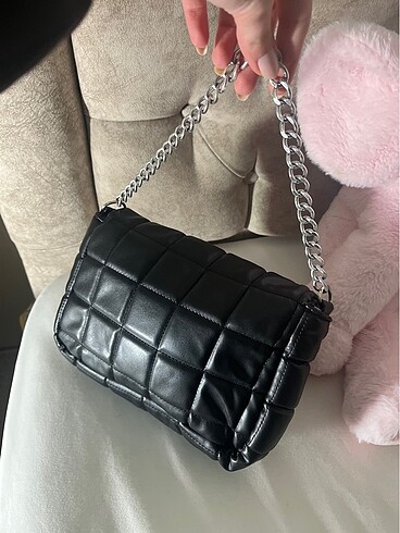 Siyah kol çantası - Görsel 2