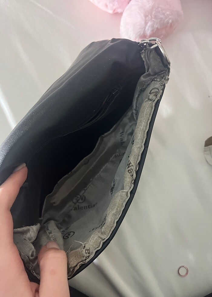 Siyah kol çantası - Görsel 4