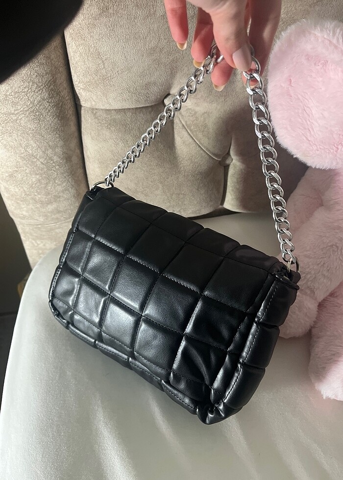 Siyah kol çantası - Görsel 2