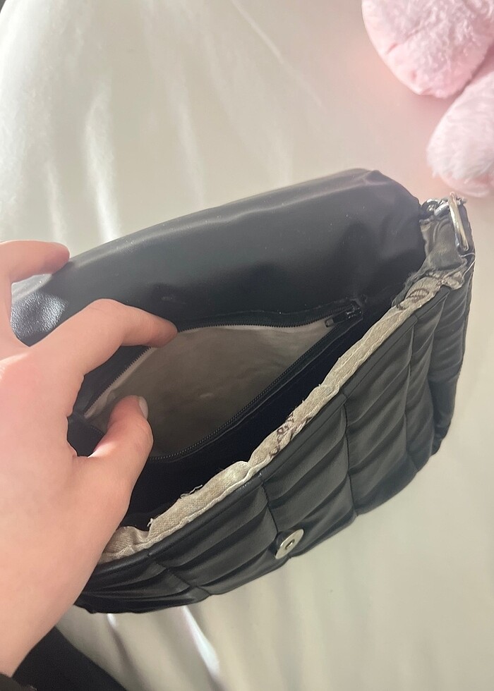 Siyah kol çantası - Görsel 5