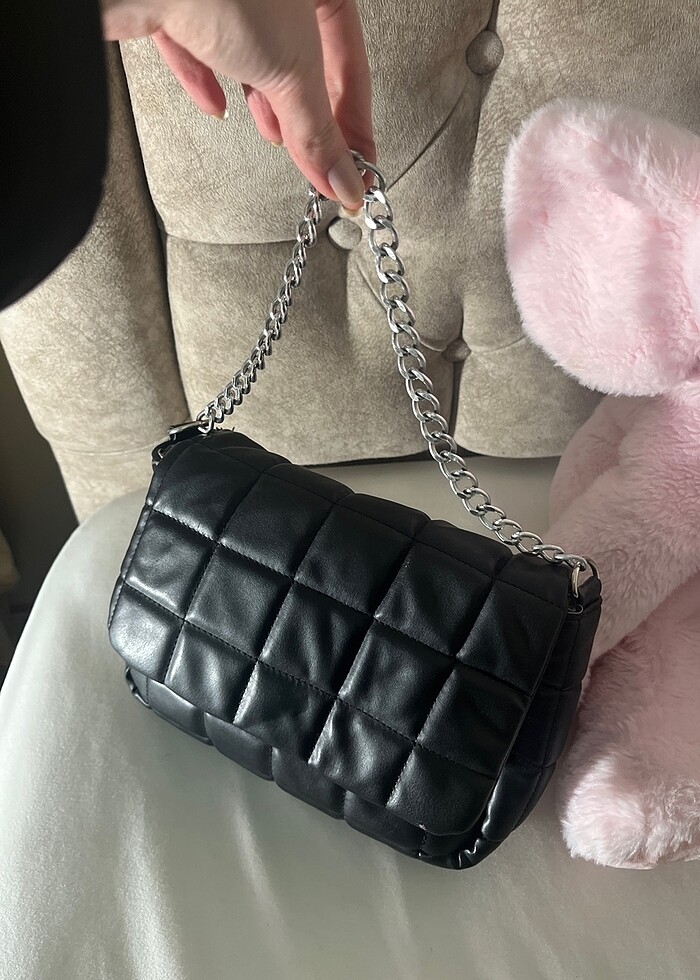 Siyah kol çantası - Görsel 3