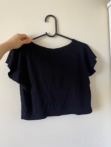Diğer Siyah crop bluz