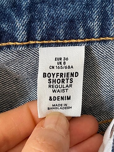 36 Beden mavi Renk H&M Denim Şort