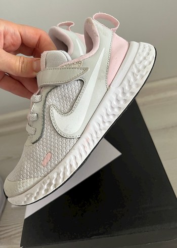 31 Beden Kız Çocuk Gri Spor Ayakkabı Velcro