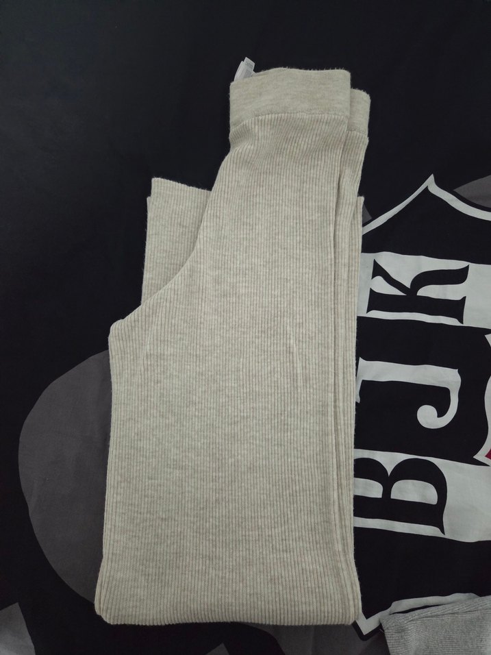 Bej Triko Kadın Pantolon - Görsel 2