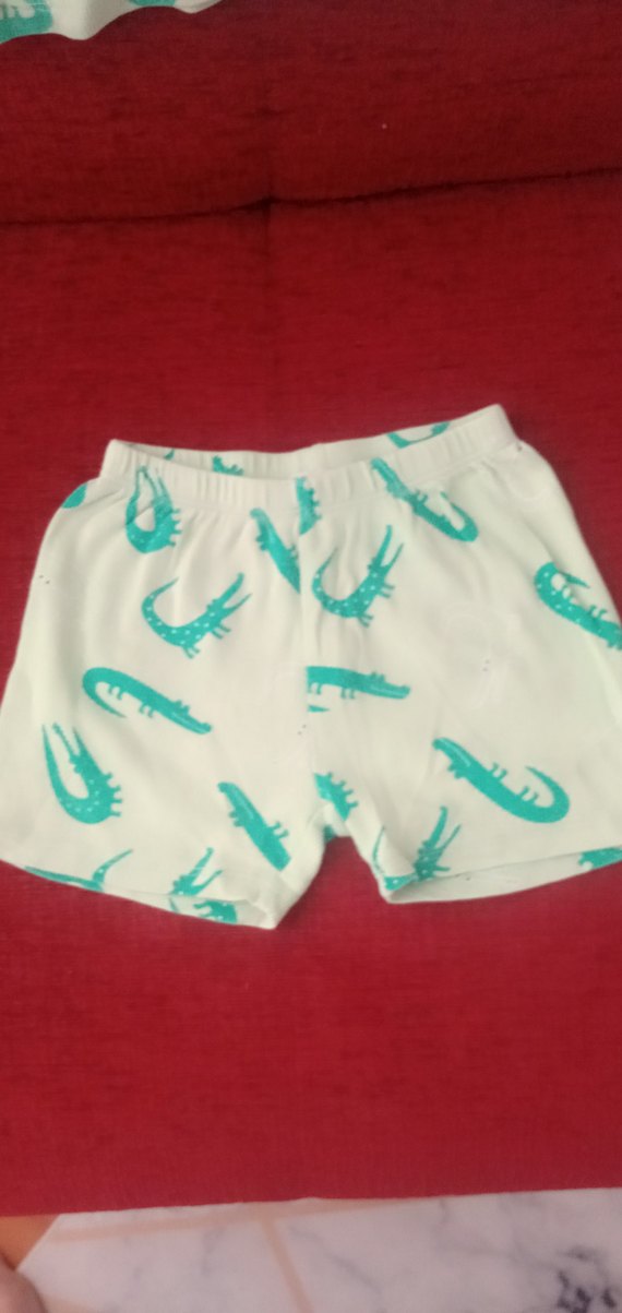 Yeşil Baskılı Çocuk Alt Üst Takımı - Görsel 4