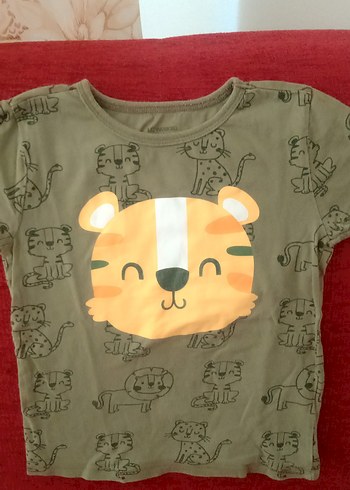 Düğmeli Renkli Baskılı yeşil Kedi Temalı Takım - Görsel 2