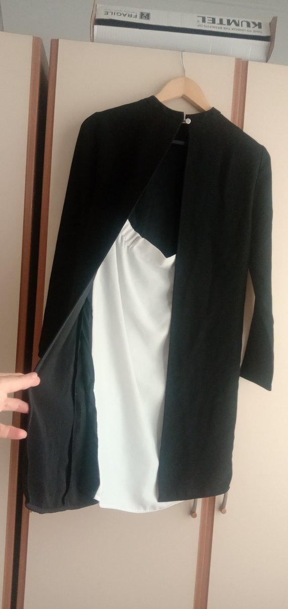 Siyah Ofis Elbise - Görsel 3