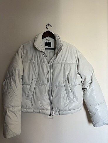 Bershka deri bomber ceket