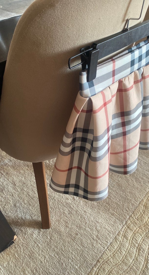 Pötikareli Pileli Mini Etek bel 28 boy 37 - Görsel 3