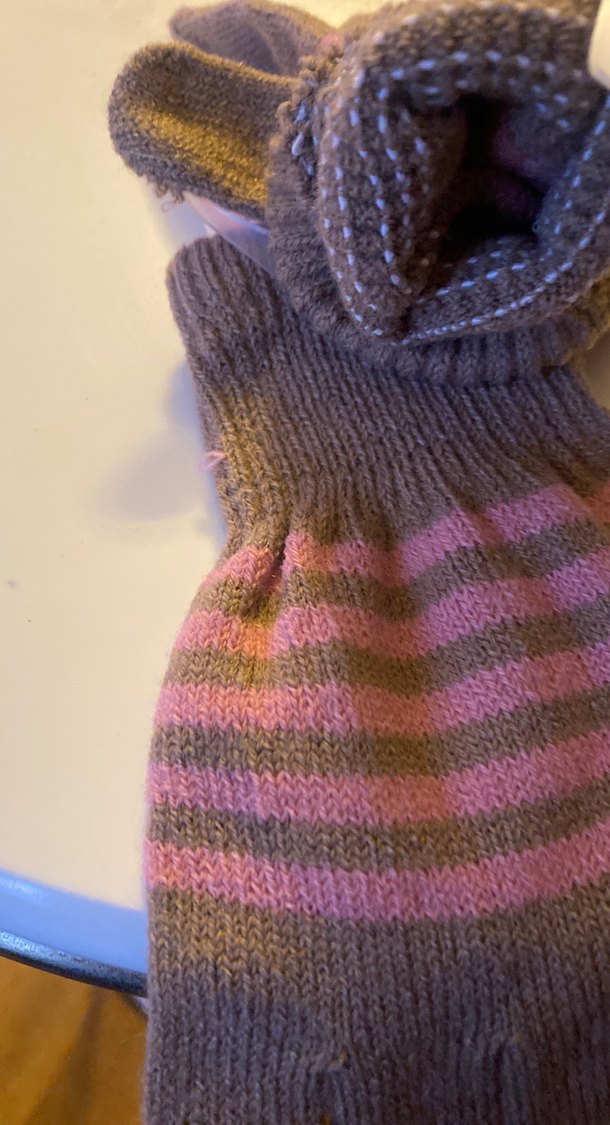 Kız Çocuk Bej Renkli Örgü Eldiven5/6 yaş - Görsel 4