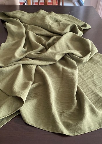 Kadınlar için Keten Kumaşlı Haki Renkli Şal COTTON marka 200/75 - Görsel 5