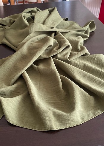 Kadınlar için Keten Kumaşlı Haki Renkli Şal COTTON marka 200/75 - Görsel 4