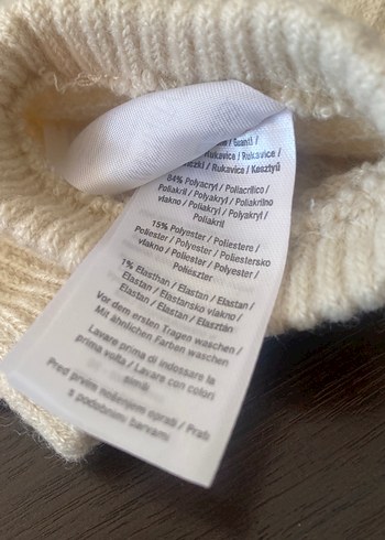 Kız Çocukları İçin Beyaz Örgü Yün Eldiven 10/12 yaş İthal Almany - Görsel 4