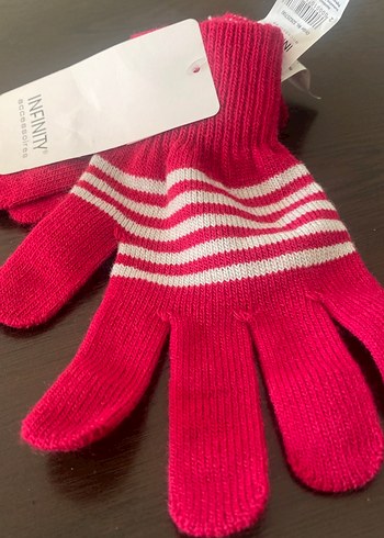 Kız Çocuk Pembe Triko Eldiven 10/12yaş ithal Almanya - Görsel 5