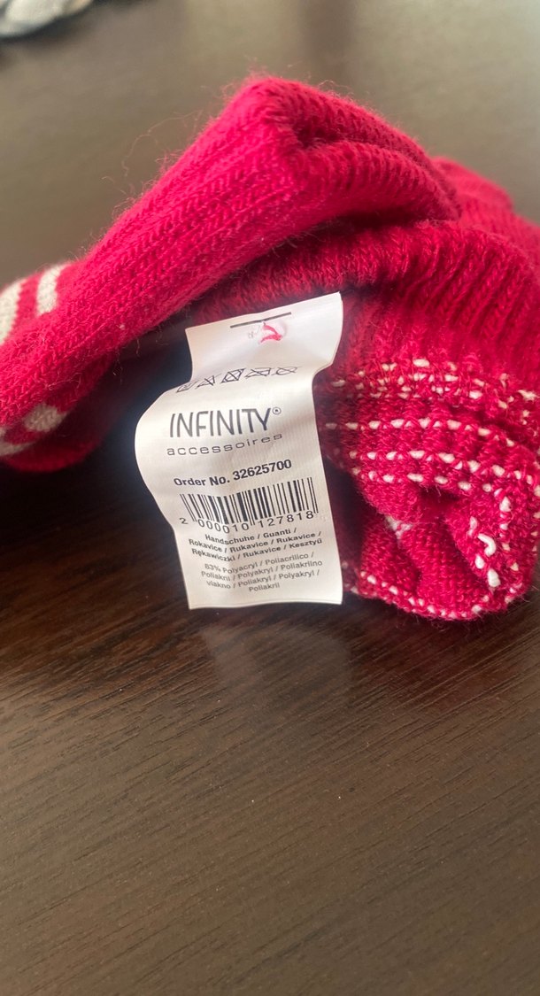 Kız Çocuk Pembe Triko Eldiven 10/12yaş ithal Almanya - Görsel 3