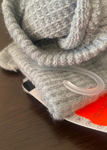 Gri Kız Çocuk Örme Eldiven10/12 yaş ithal Almanya - Görsel 6