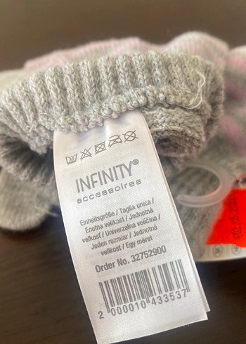 Gri Kız Çocuk Örme Eldiven10/12 yaş ithal Almanya - Görsel 4