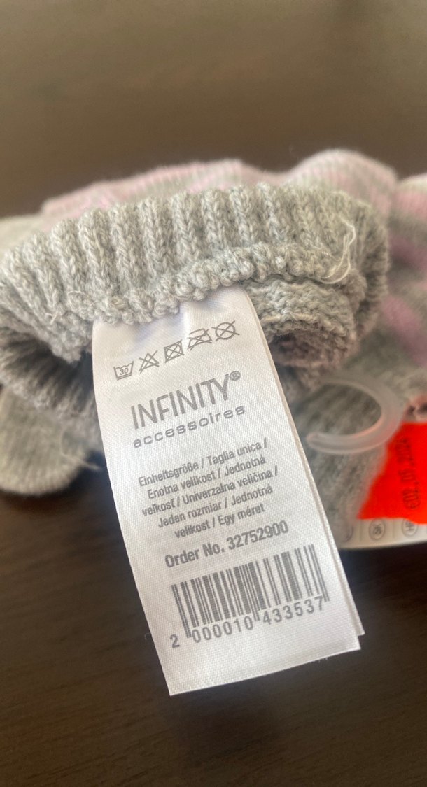 Gri Kız Çocuk Örme Eldiven10/12 yaş ithal Almanya - Görsel 4