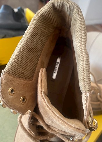 Reyder Kadın Süet Kahverengi Topuklu Bot - Görsel 4