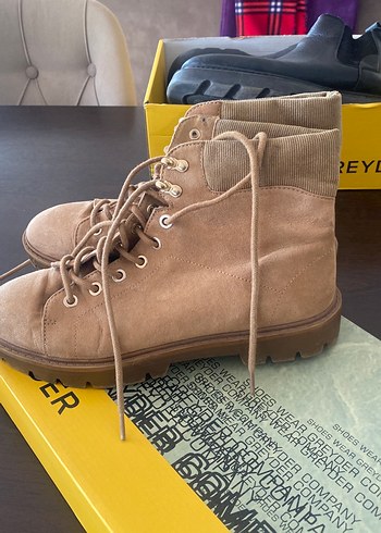 Reyder Kadın Süet Kahverengi Topuklu Bot - Görsel 7