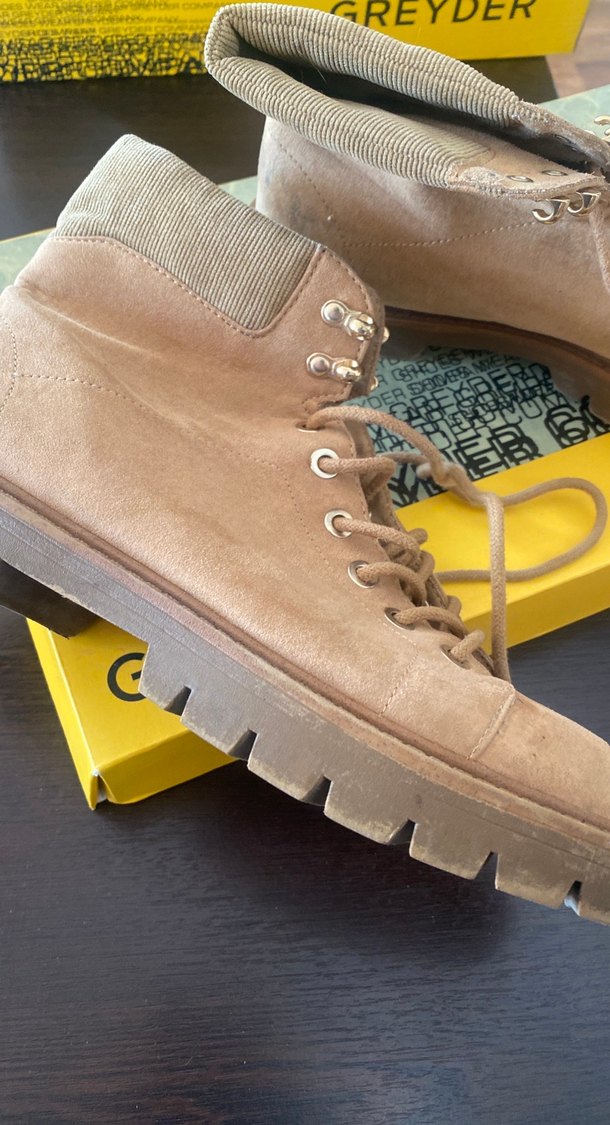 Reyder Kadın Süet Kahverengi Topuklu Bot - Görsel 5