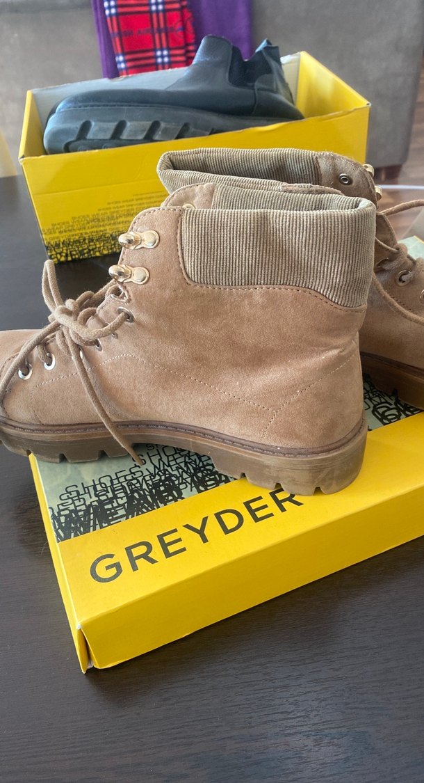 Reyder Kadın Süet Kahverengi Topuklu Bot - Görsel 2