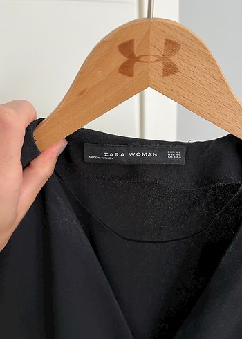 Zara Siyah V Yaka kısa Elbise