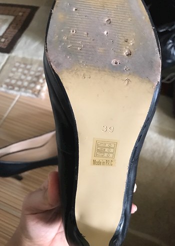 Siyah Klasik Stiletto Kadın Topuklu Ayakkabı - Görsel 4