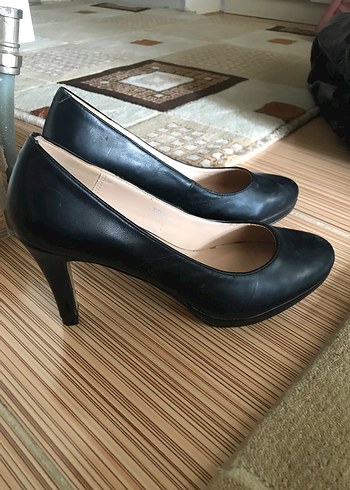 Siyah Klasik Stiletto Kadın Topuklu Ayakkabı - Görsel 2