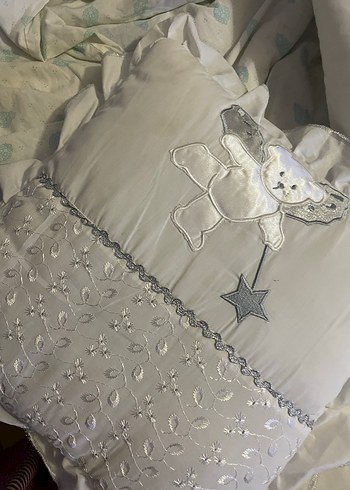 Nakışlı Beyaz bebek Uyku mevlüt Seti - Görsel 2