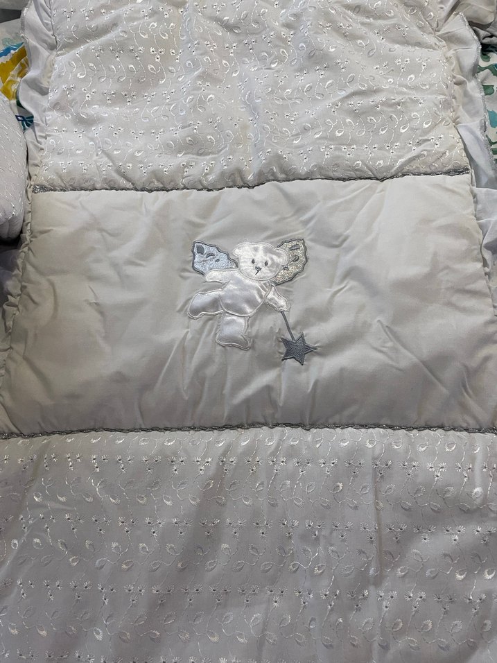 Nakışlı Beyaz bebek Uyku mevlüt Seti - Görsel 3