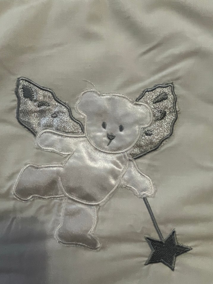 Nakışlı Beyaz bebek Uyku mevlüt Seti - Görsel 4