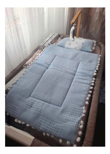 Müslin Bebek Çift Taraflı Alt Açma Seti - Görsel 2